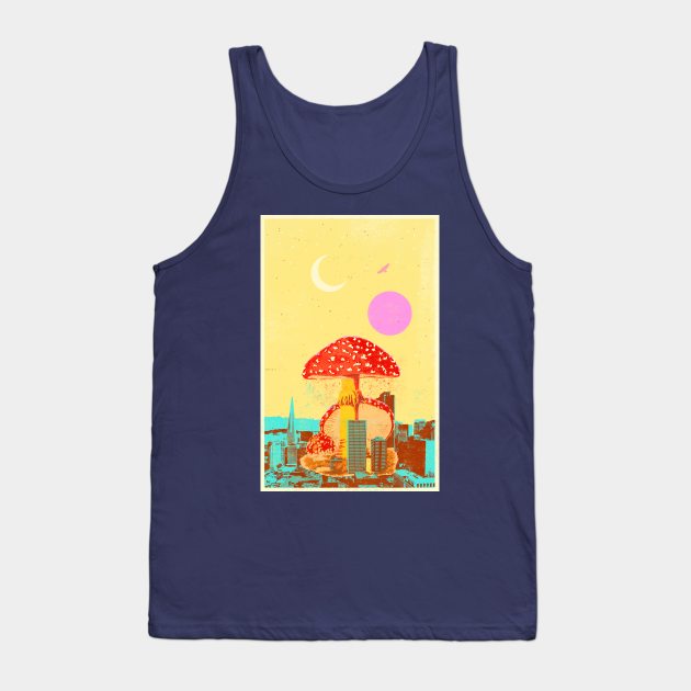 MUSHROOM CITY VI Tank Top by Showdeer